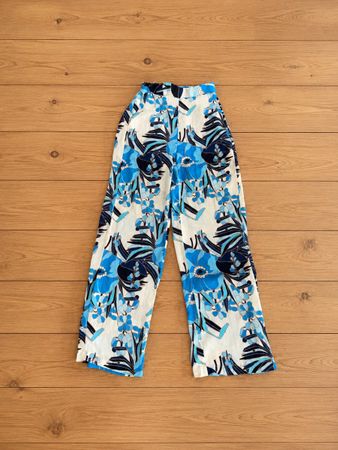 AND – elegante Hose mit floralem Muster, Gr. 34 (ital. 38)