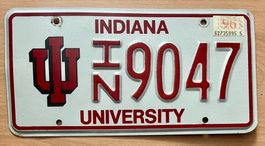 Indiana University Nummernschild, USA
