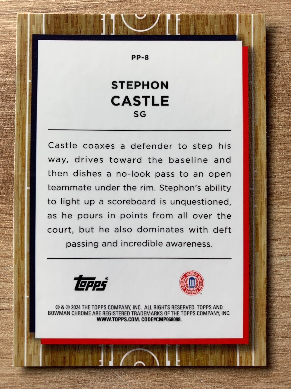 Nba Carte collezionabili: NBA Stephon Castle Chrome Uconn Topps Bowman Chrome 2024 – Usato da Netstal venduto da Clutch79Cardz 1