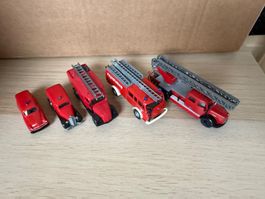 Lot 9 modèles pompiers 1/87