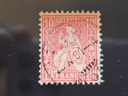 CH 1881 Helvetia N° 46 Signé - Farbtöne Kat. Fr. 20.--