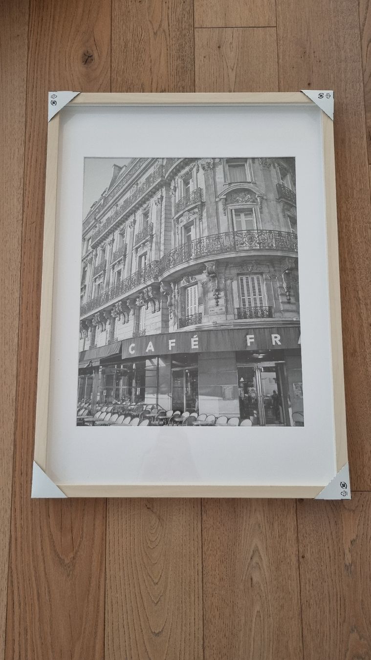 Foto & Immagini: Bild Paris Café gerahmt  schwarz/weiss Deko  chic – Usato da Oberarth venduto da ArinaV