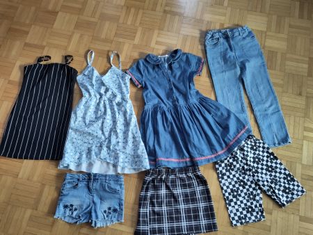 Grosses  Mädchen Kleiderset mit jeans Tom Tailor-neu Gr.134:
