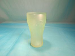 CocaCola Glas, neongrün