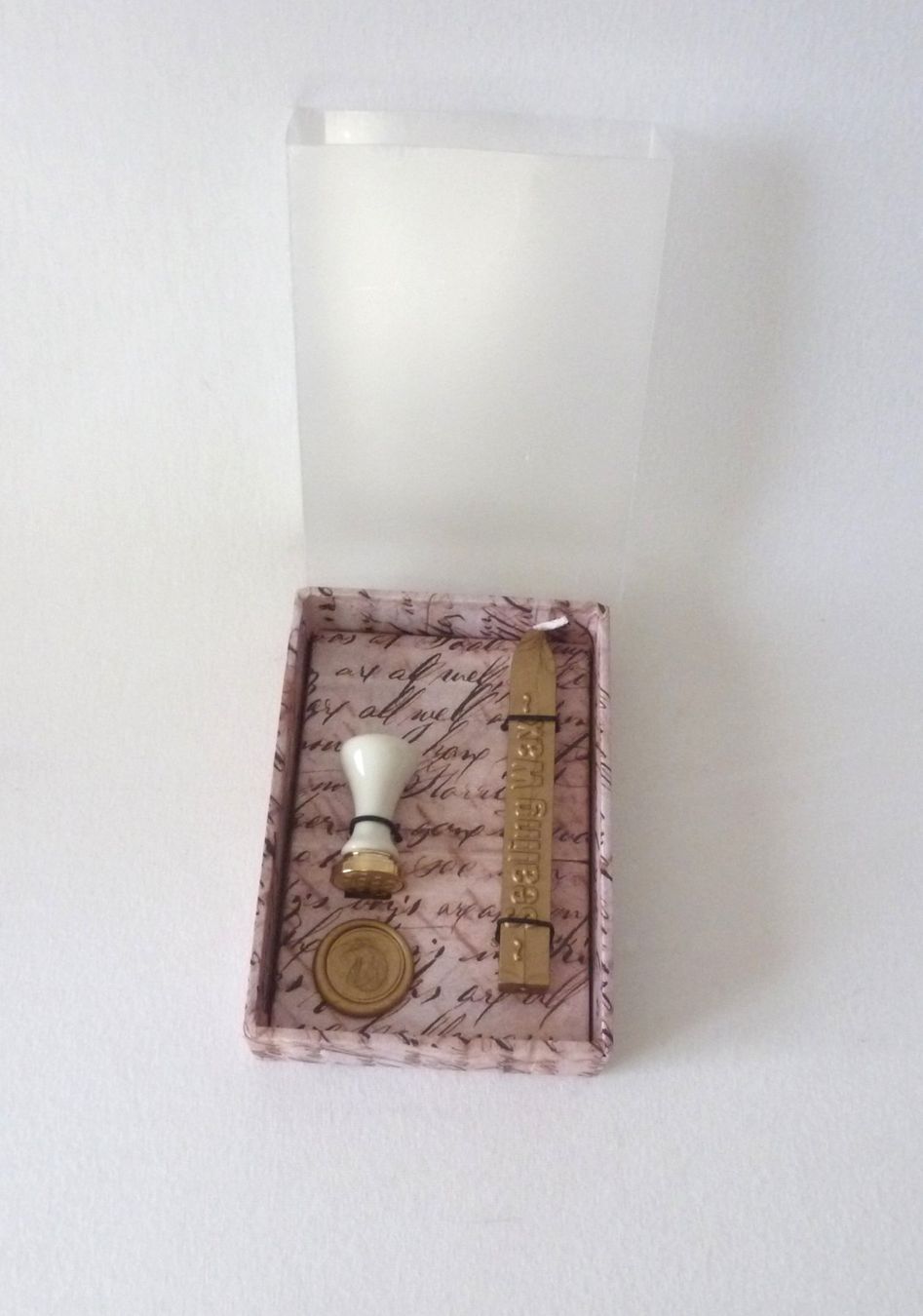 Stempel: Siegel-Set gold - Blume des Lebens – Neu und originalverpackt aus Mauren von Yeelen 1