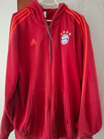 FC Bayern München Hoodie Adidas 2XL Rot  - Guter Zustand