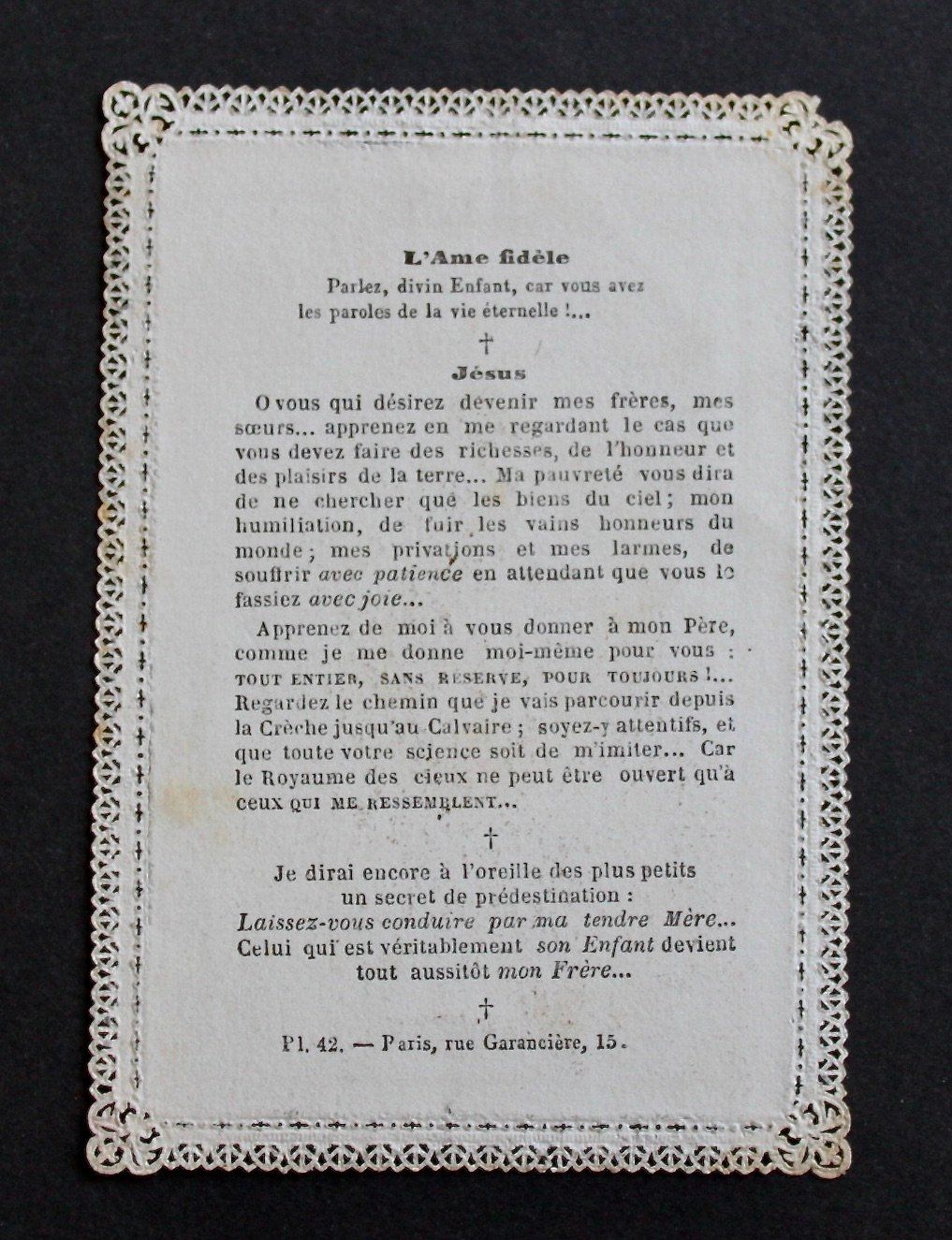 Incisioni: 4 ANDACHTSBILDER, SPITZENBILDER, UM 1900. – Usato da Grandcour venduto da Flowerstyle 7