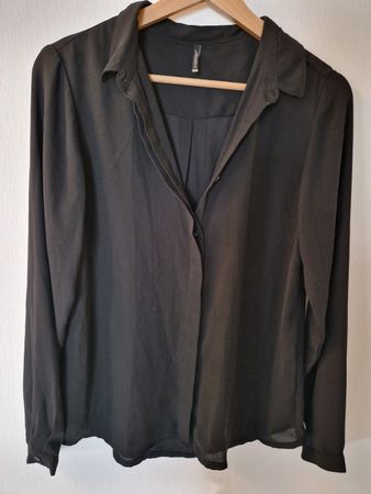 Soyaconcept schwarze elegante Blouse leicht transparent