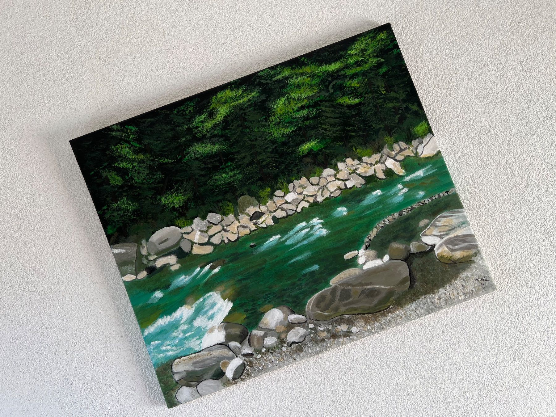 Gemälde: Acryl Bild, vom Grosi (1940) – Neu (gemäss Beschreibung) aus Biel/Bienne von HB13 2