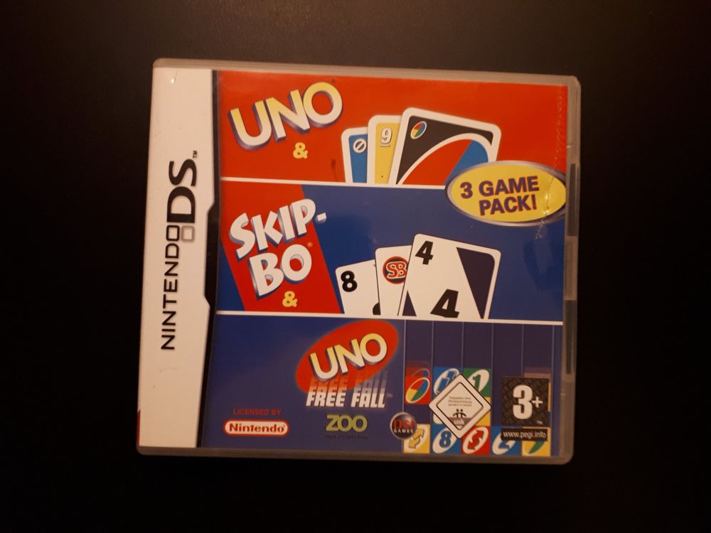 Uno/Skip-Bo/Freefall - Nintendo DS, Nintendo DS