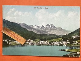Originale alte Ansichtskarte St. Moritz-Bad, Graubünden