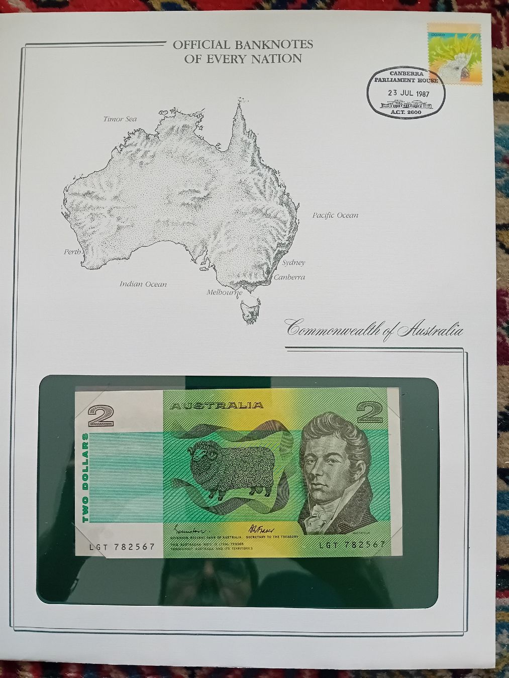 Banconote: Banknotenbrief Australien – Nuovo (secondo la descrizione) da Muralto venduto da Alex1912