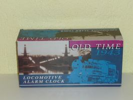 Rarität " Old Time 1943 " Alarm Clock Lok / Länge 34cm