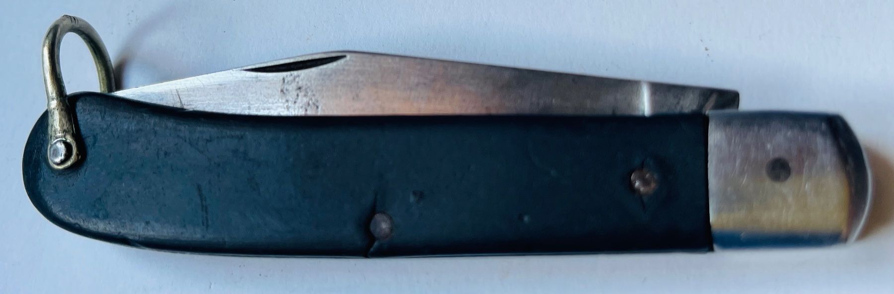 Wenger Coltelli tascabile: Antikes Wenger-Sackmesser mit einer grossen Klinge, schwarz – Usato da Basel venduto da TOMFAN 5