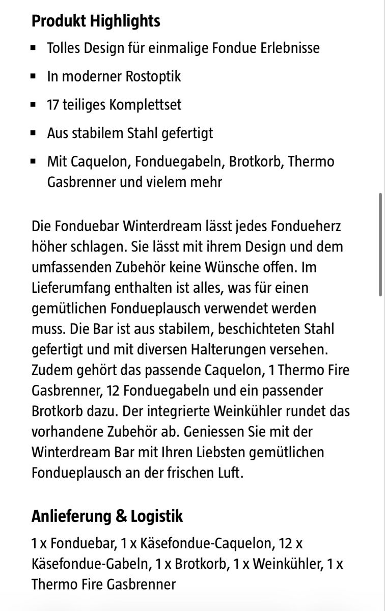 Elettrodomestici da cucina: Fonduebar Winterdream – Nuovo (secondo la descrizione) da St. Gallen venduto da DesiStuck 2