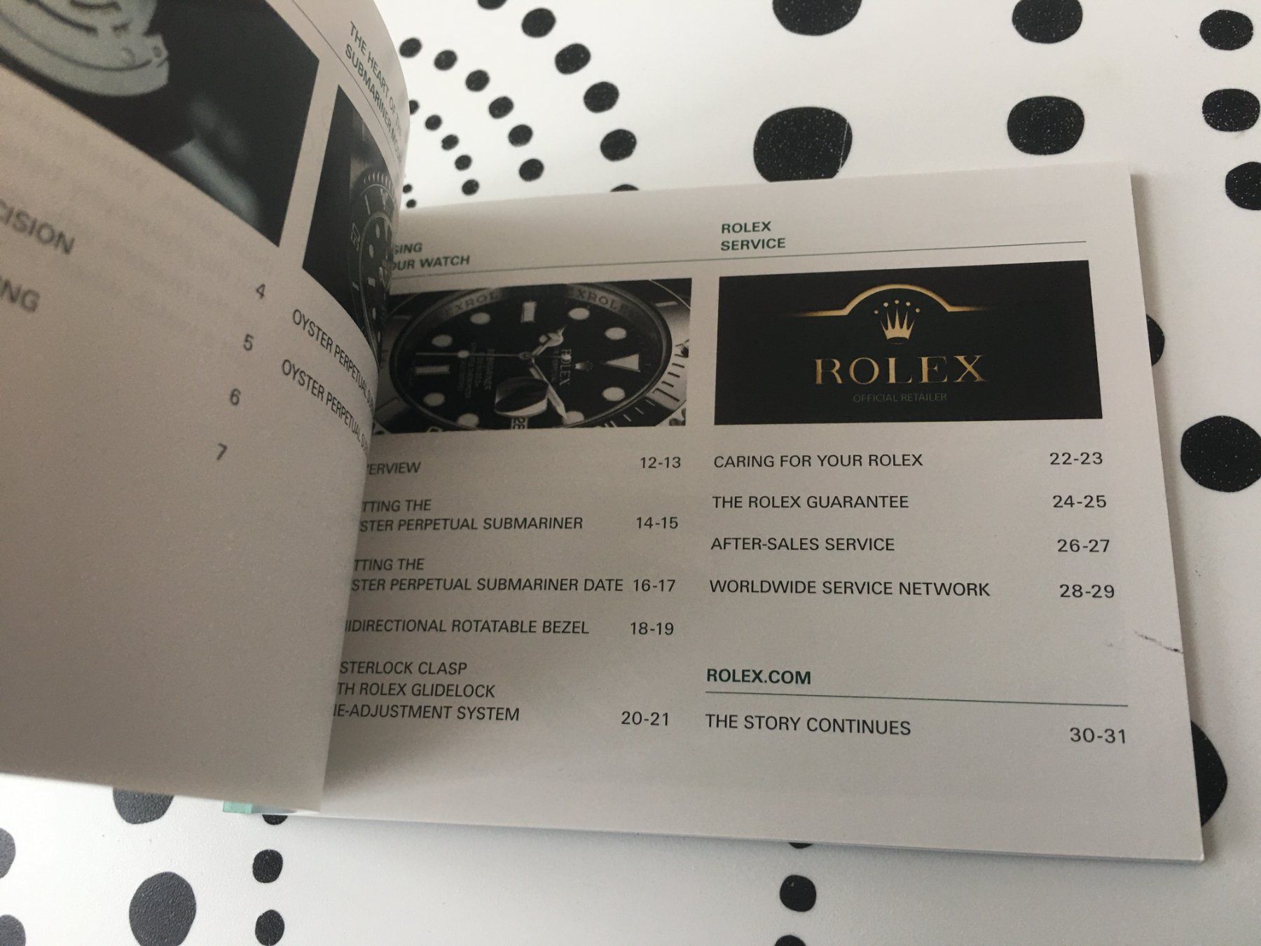 Rolex Documenti: ROLEX SUBMARINER OPERATING INSTRUCTIONS - ENG 2013 !!! – Usato da Epalinges venduto da dream-watch 1