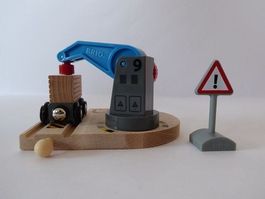 Aktion Toller Brio Magnetkran Set: Wagen, Signal, neu