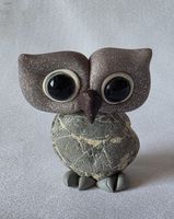Eule Figur Naturstein Handgemacht einzigartig