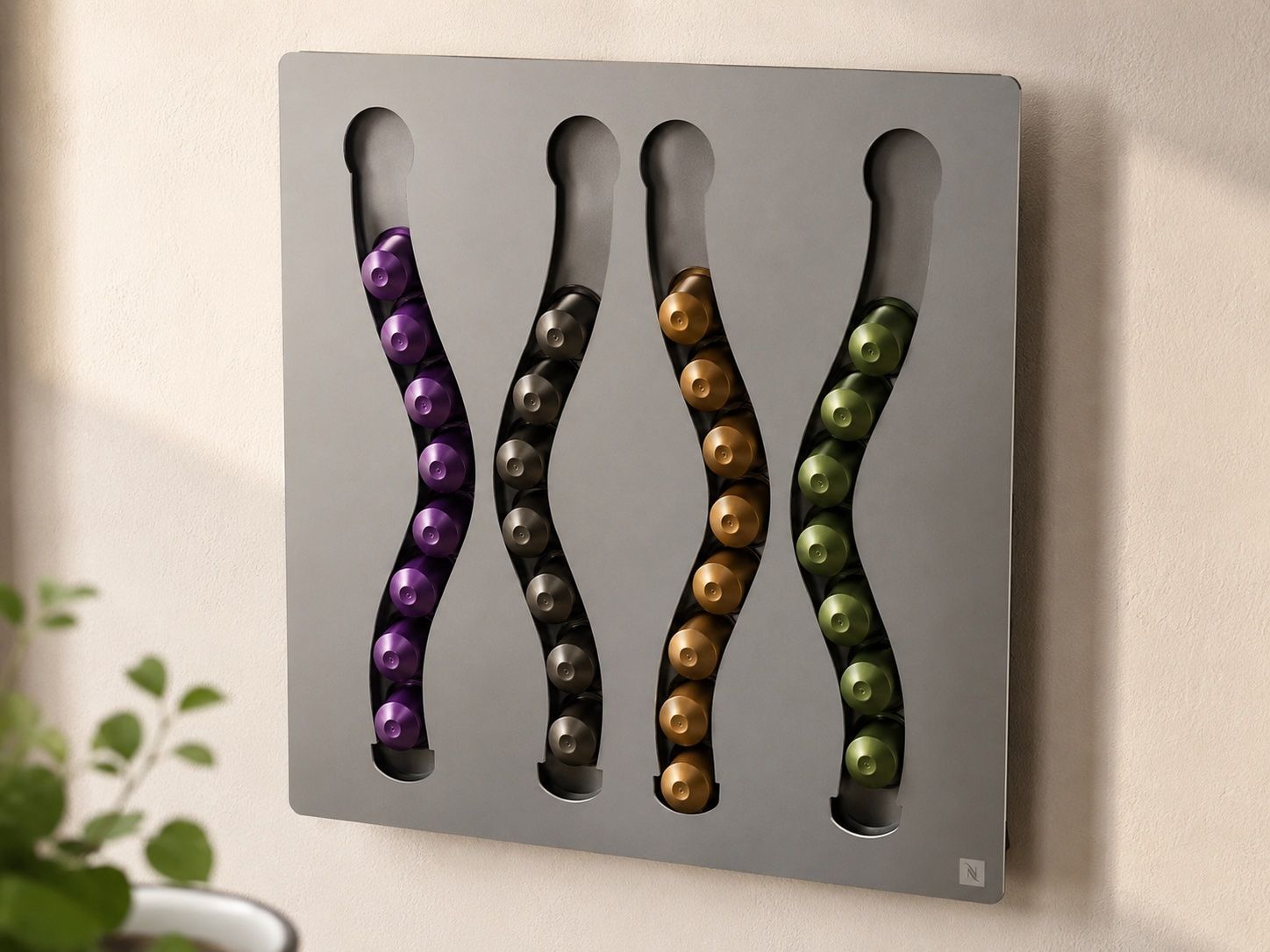 Supporti a parete: Nespresso Kapselhalter Wandhalterung – Usato da Schaffhausen venduto da chwiener 2