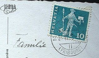 Ansichtskarten: FRIBOUG Notre Dame de Bourguillon – Gebraucht aus Jona von philajona 1