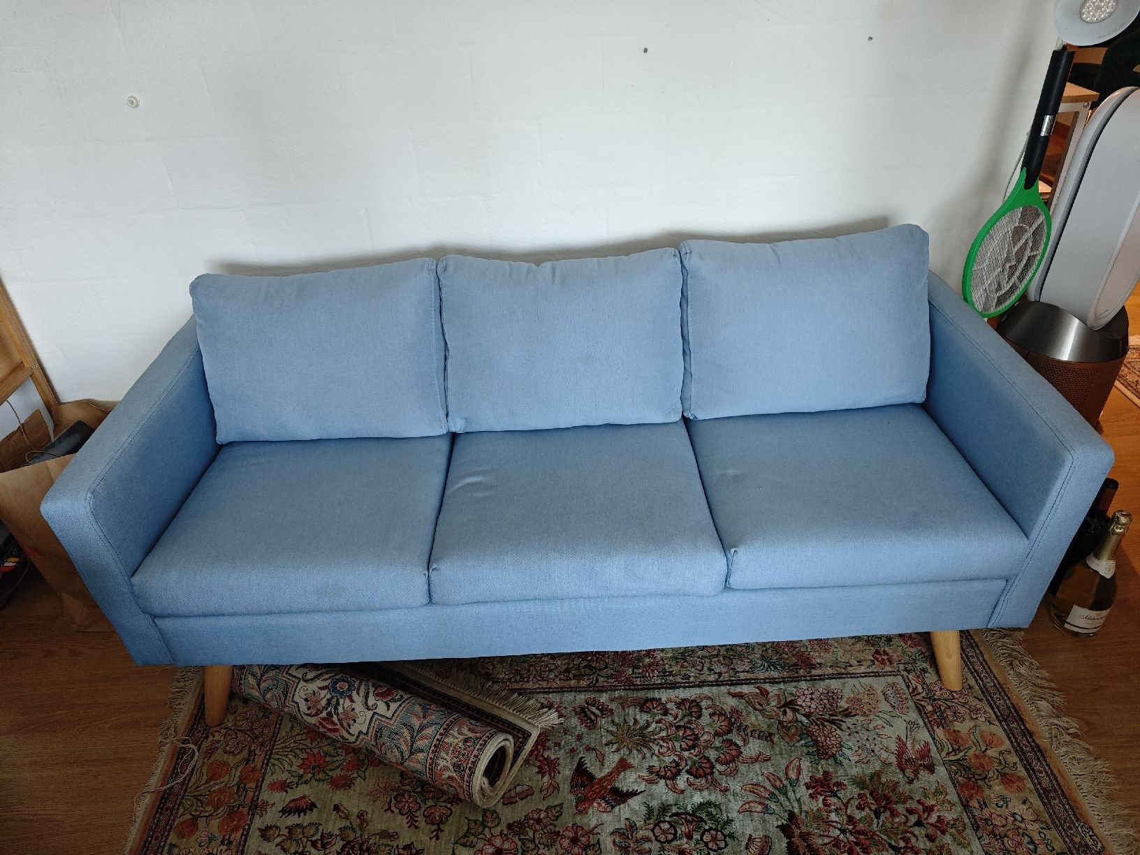 Sofas: Blaur 3er Sofa hellblau. Kaum gebraucht  – Gebraucht aus Cham von seb_tl7j 1