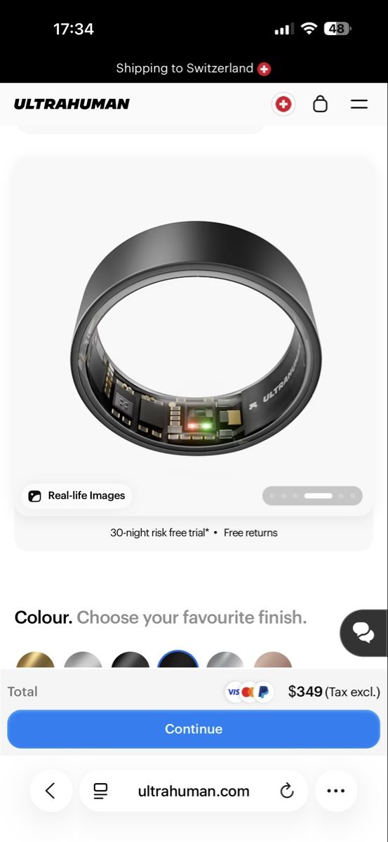 Smartwatch: Smartring Ultrahuman Ring Air Gr. 10 - Neu – Nuovo e nell'imballaggio originale da Adliswil venduto da Laur2000