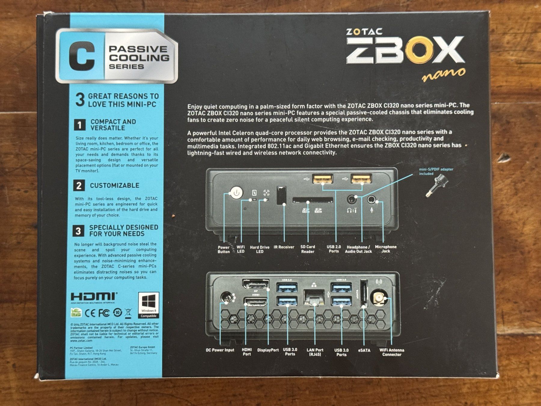 Zotac PC: ZOTAC ZBOX CI320 nano PLUS Silent Mini-PC – Usato da Baden venduto da agglo1 6