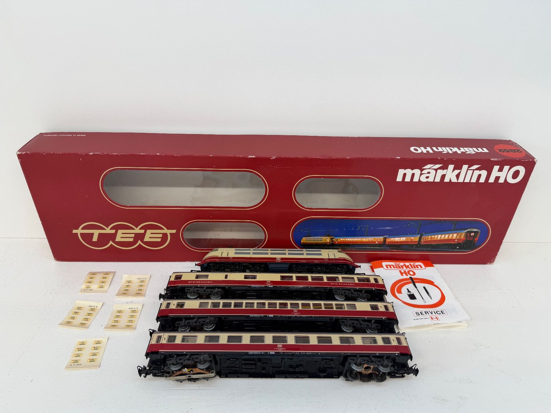 Märklin Modellini di ferrovie: Märklin TEE Zugpackung 2852 mit DB BR 103 – Usato da Büsserach venduto da ModellbahnDepot 2