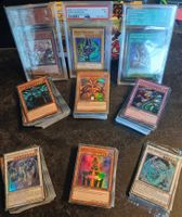 Lot 250 cartes Yu‑Gi‑Oh! SR/UR/Secret + 3 cartes gradées