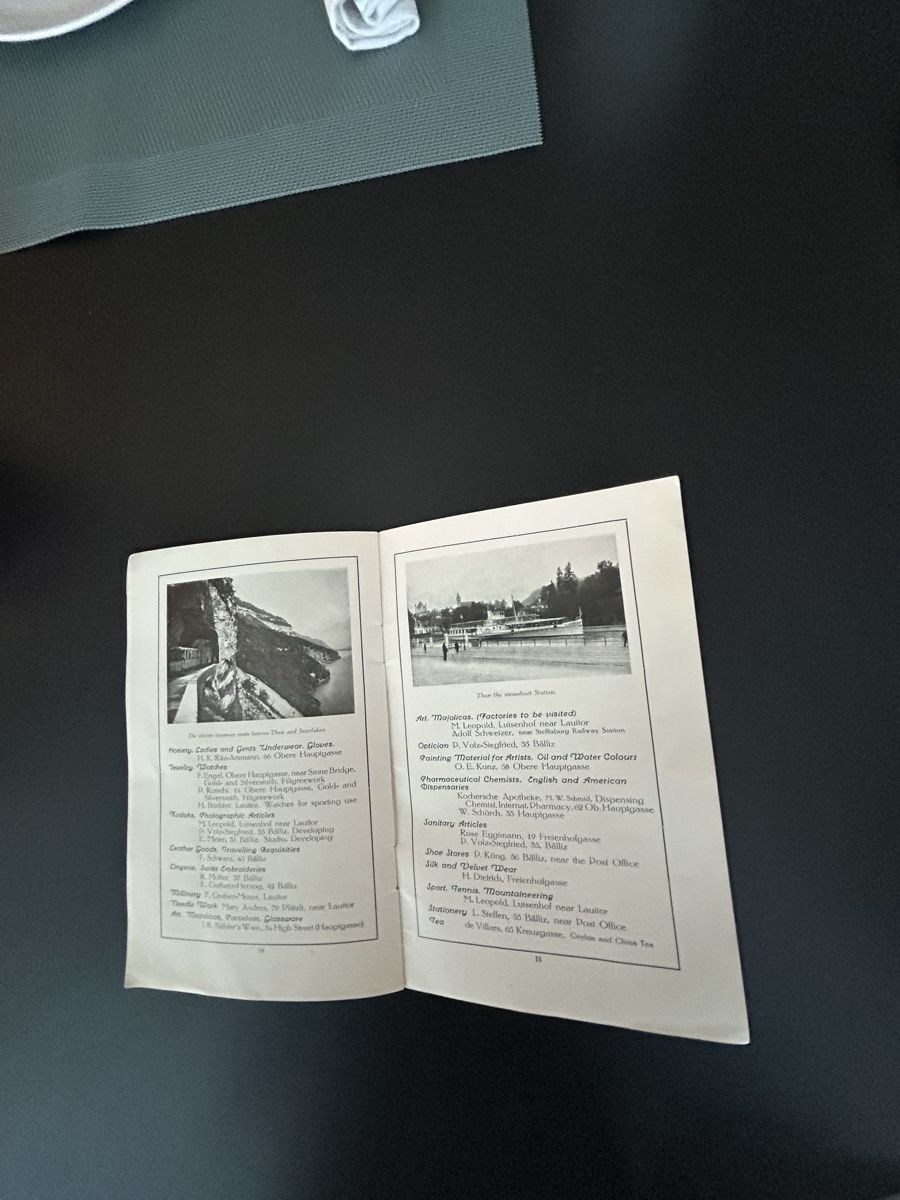 Dokumente: THUN 1927 / Schöne Broschüre / Heftli – Gebraucht aus Zumikon von tuna007 5