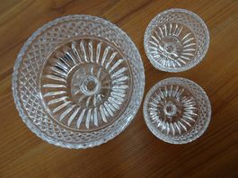 Kristall Glasschale mit Fuss