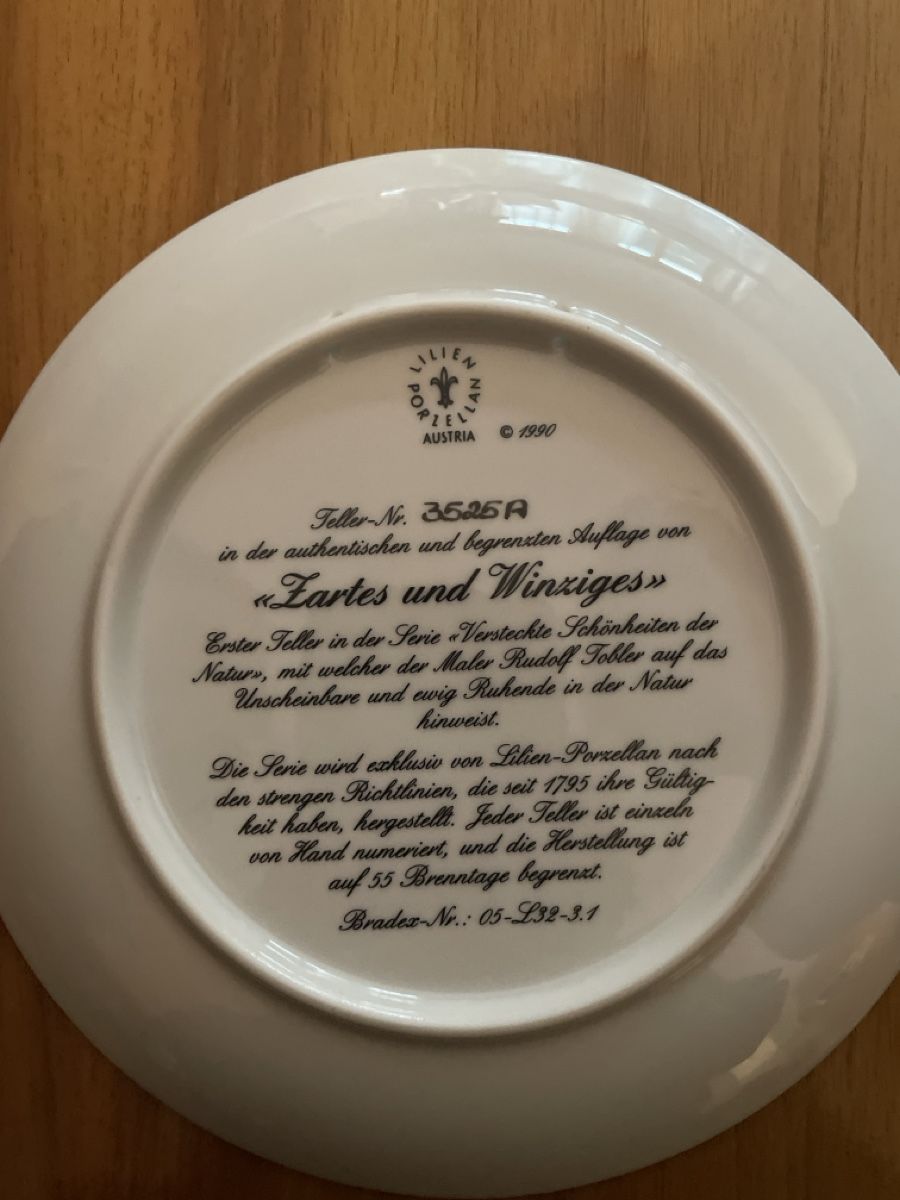 Assiettes: Teller mit Blumen und Tieren – D'occasion à Zürich par GillesLeChercheur 2