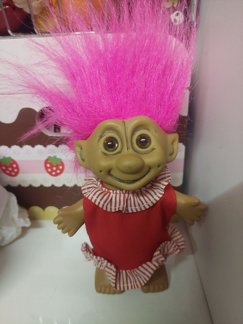 Statuette: Troll Puppe mit pinken Haaren – Usato da Sissach venduto da zwwerg 2