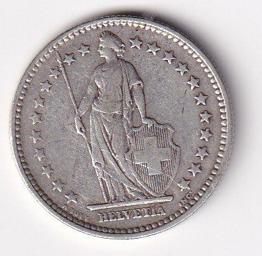 Alle Münzen: 2 Franken 1908 rar – Gebraucht aus Neuchâtel von karlpierrino 1