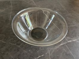 Glass bowl clear good condition Salatschüssel gross