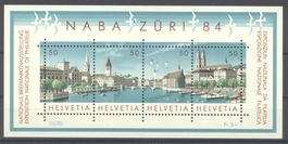 1984, Gedenkblock NABA ZÜRI 84 **
