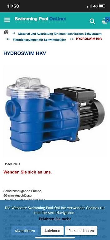 Pompe & Parti di ricambio: Hydroswim Swimmingpool pumpe – Usato da Obergerlafingen venduto da bas_b7v6 3