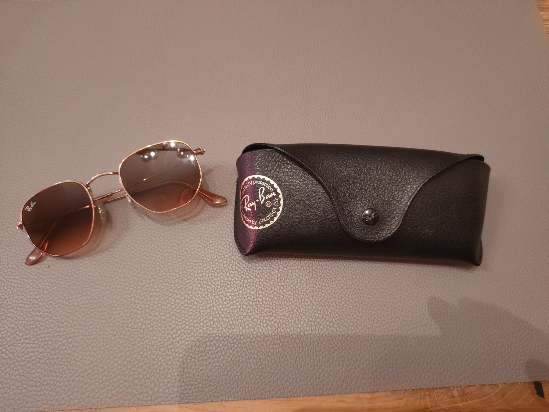 Occhiali & Lenti: Ray-Ban véritable rose gold  HEXAGONAL taille 48 – Usato da Bussigny venduto da Nouny77 1