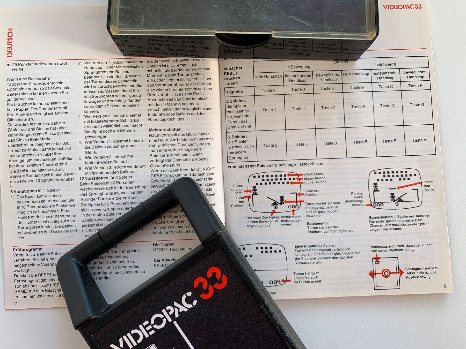 Jeux: Philips Videopac: 33 - Kunstspringer – D'occasion à Kaiseraugst par Marsupower 1