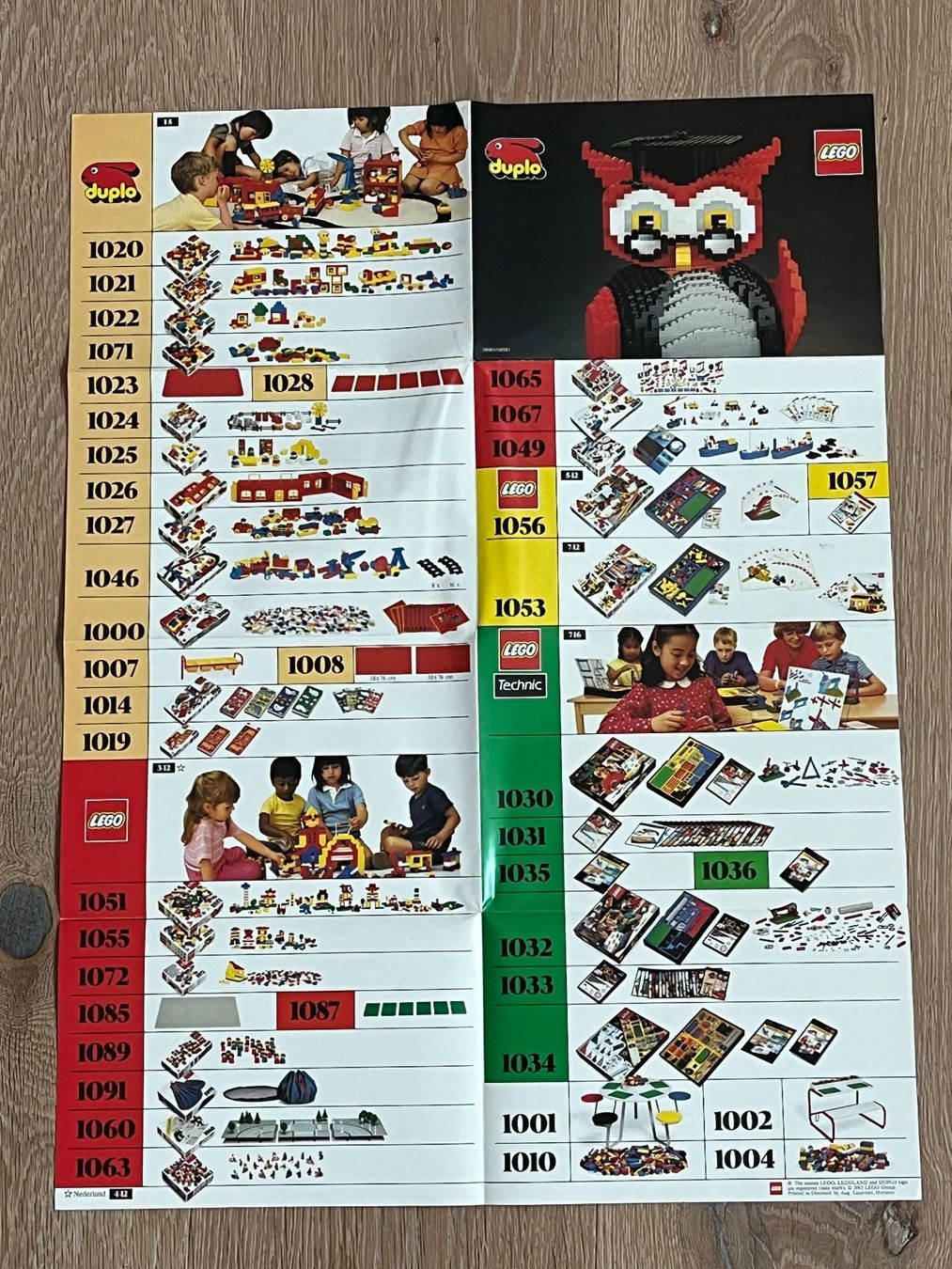 Lego Documenti: LEGO Duplo Prospekt Eule 1985 – Usato da Winterthur venduto da Wusa01 1
