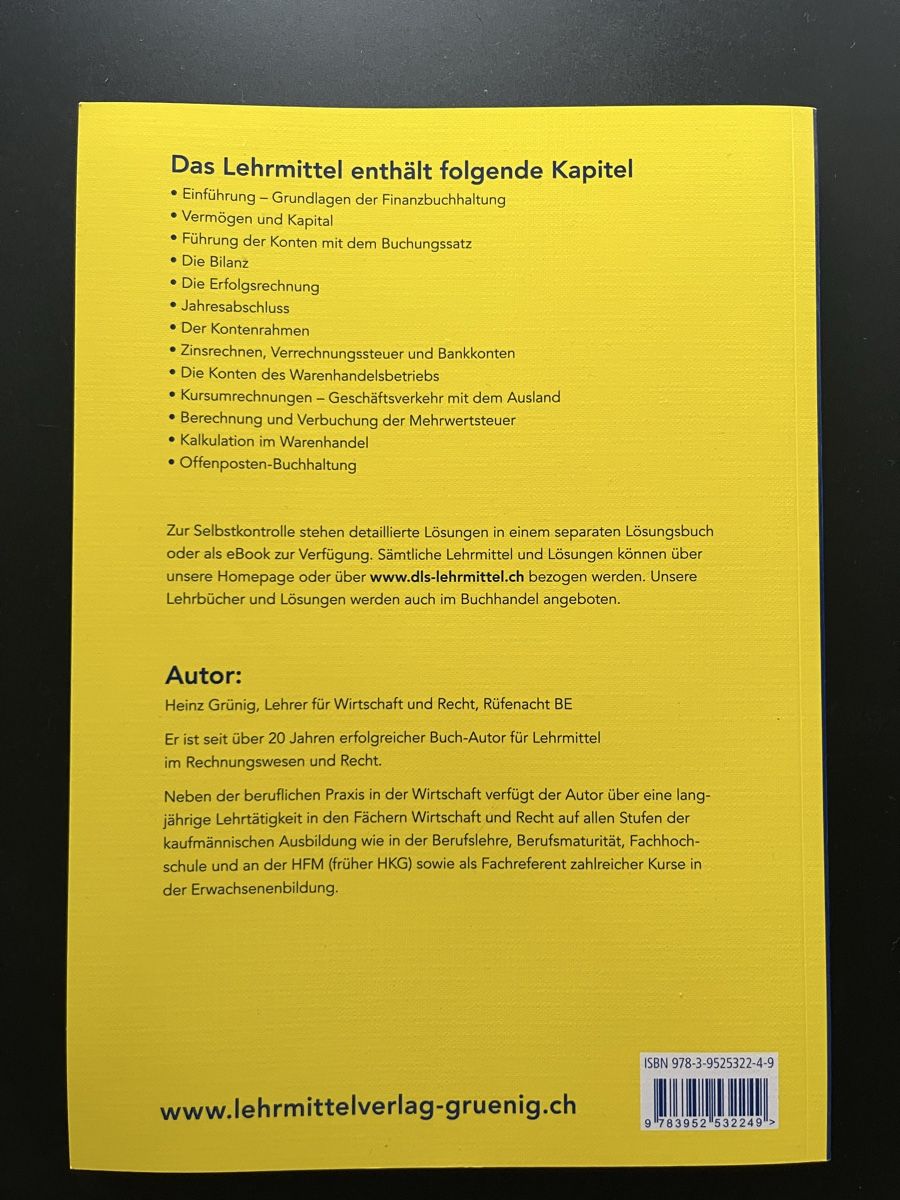 Bücher: Accounting Basics Textbook - Heinz Grünig - Volume 1 – Neu (gemäss Beschreibung) aus Zürich von ritschi37 1
