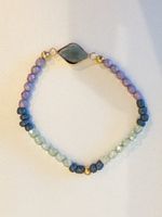 Das mystische Rauten-Armband (Flieder, Blau & Mint)