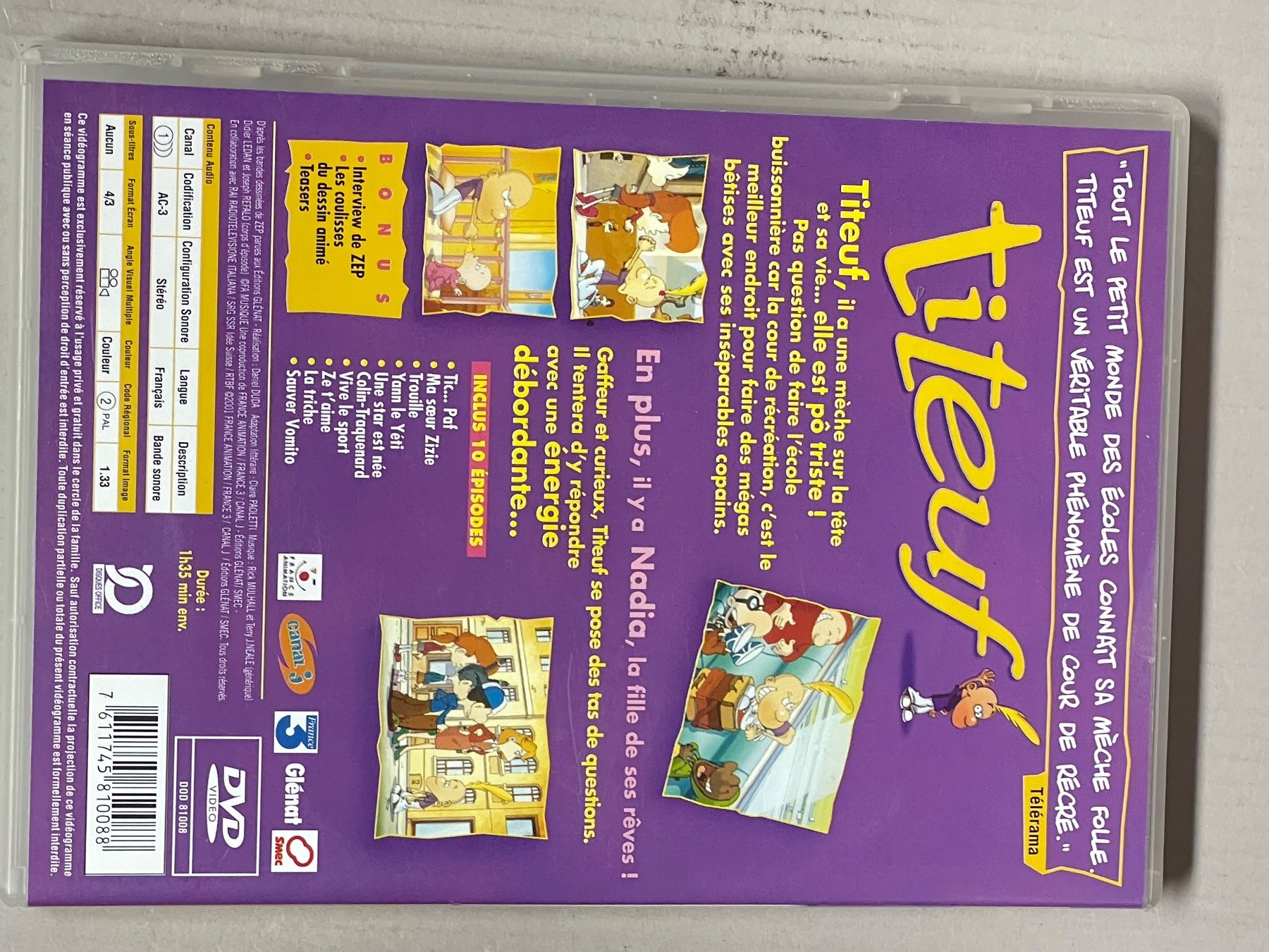 Tutti i DVDs: Titeuf - Une star est née – Usato da Muri b. Bern venduto da AdidasCollector 2