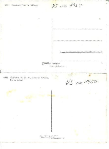Ansichtskarten: Evolène VS 2 AK 1 Esel, Mulet Trachten1950 sehr gut erhalten – Neu (gemäss Beschreibung) aus Ennetmoos von Ambuman 1