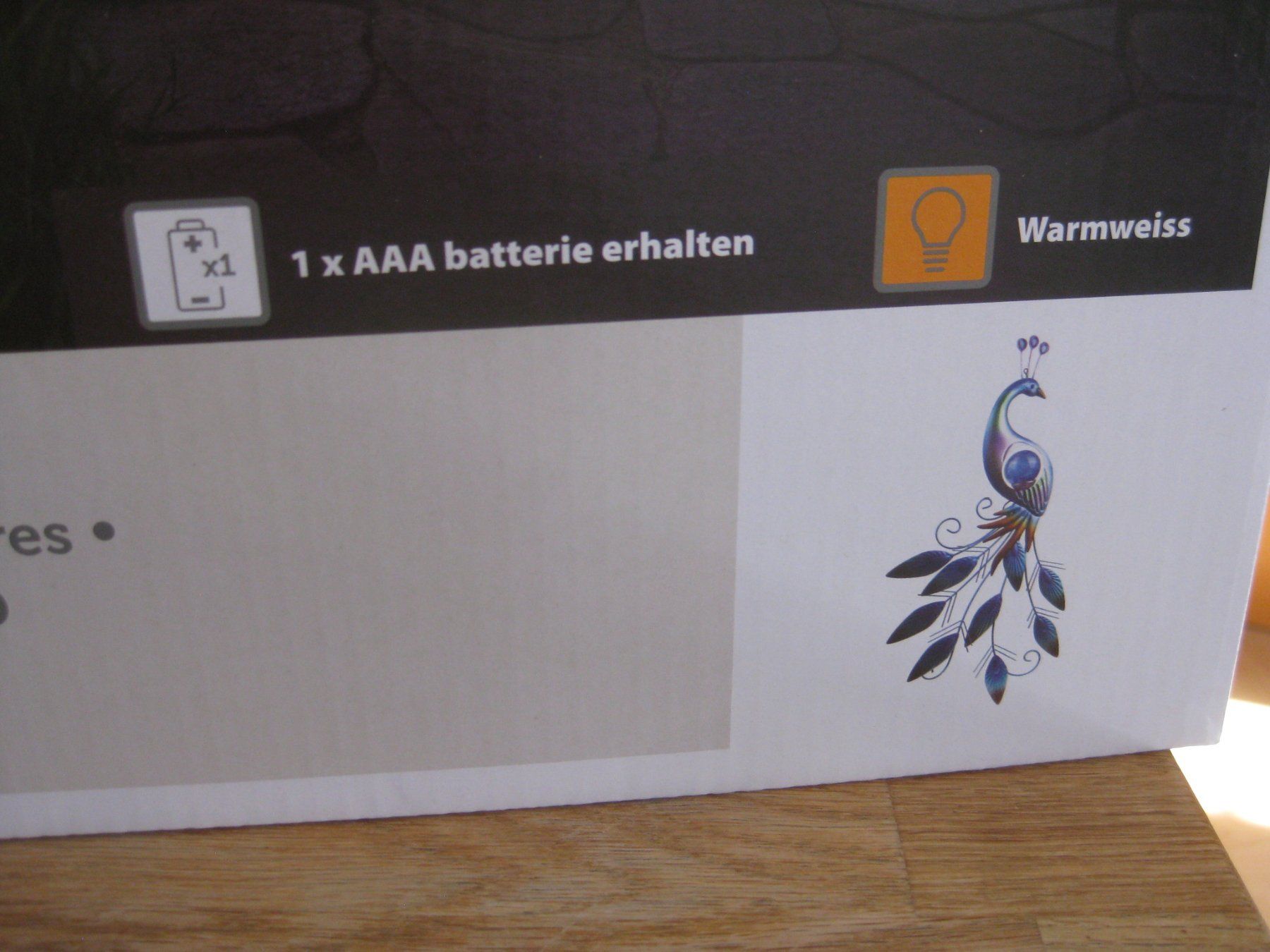 Tutte le decorazioni: Schöner Metall Solar PFAU – Nuovo e nell'imballaggio originale da Romanshorn venduto da Wazoohandlung 4