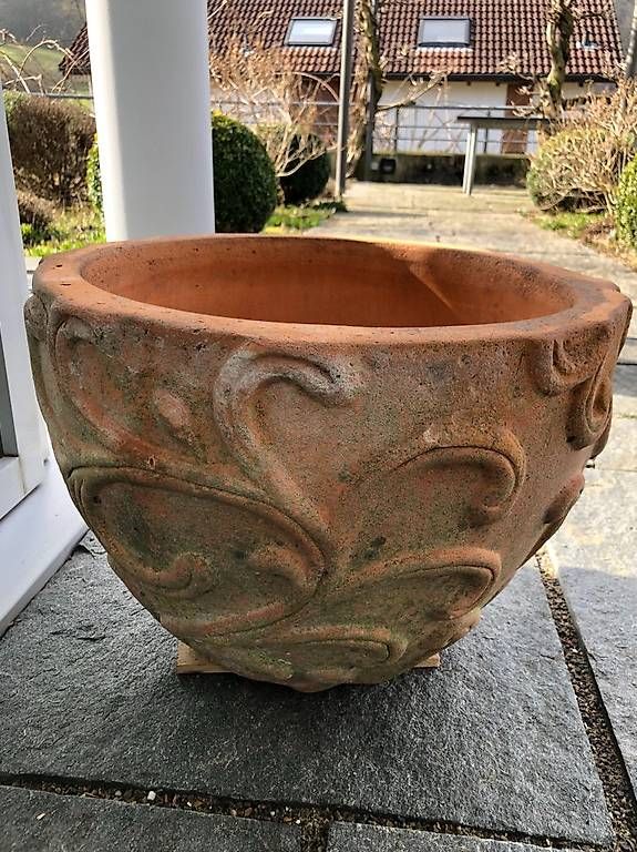 Vasi per fiori: Wunderschöner, grosser Terracotta-Pflanztopf – Usato da Dällikon venduto da Spili20 4