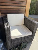 Gratis Gartensessel Rattan mit Polster