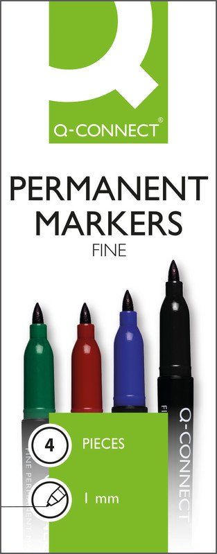 Penna & Evidenziatori: Q-CONNECT® Permanent Marker Fine – Nuovo e nell'imballaggio originale da Oensingen venduto da Liquidations-Shop 1
