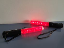 2 LED Verkehrsregelungsstab Stablampe Stableuchte Leuchtstab