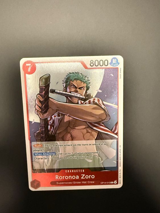 One Piece - Roronoa Zoro OP14-015 Rare -EN 🇬🇧 Ab 1.- (Nuovo (secondo la ...